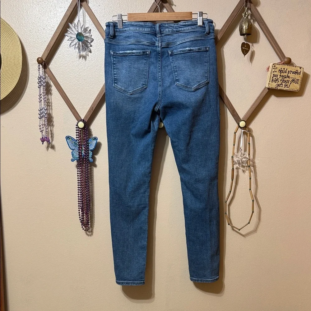Altar'd State Distressed Ankle Jeans in Blue - Picture 7 of 8